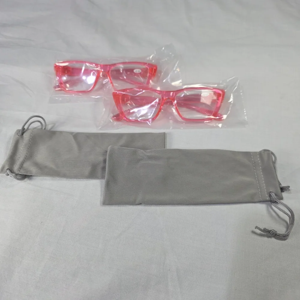 New Eyekepper Metalless Cat Eye Reading Glasses w/Screwless Spring Hinges. +2.00